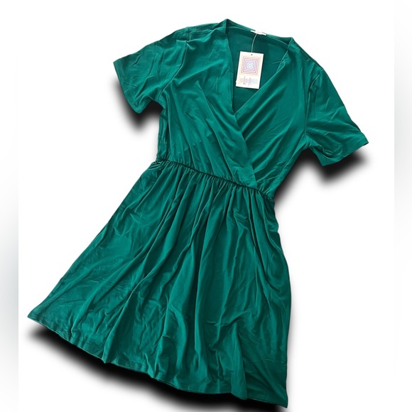 LuLaRoe Dresses Nwt Lularoe Chantale Cross Front Dress Poshmark